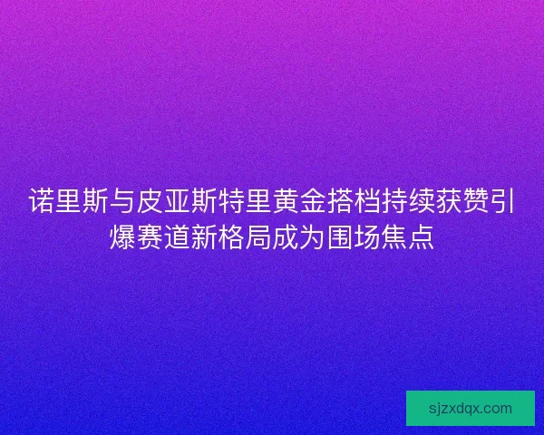 诺里斯与皮亚斯特里黄金搭档持续获赞引爆赛道新格局成为围场焦点
